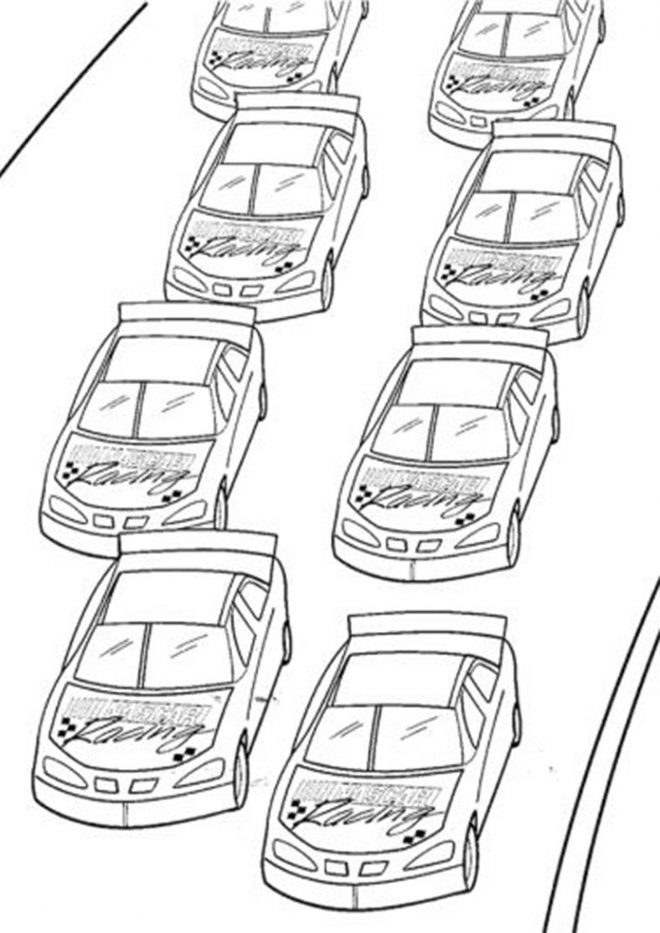 Race Car Coloring Pages for Kids 55