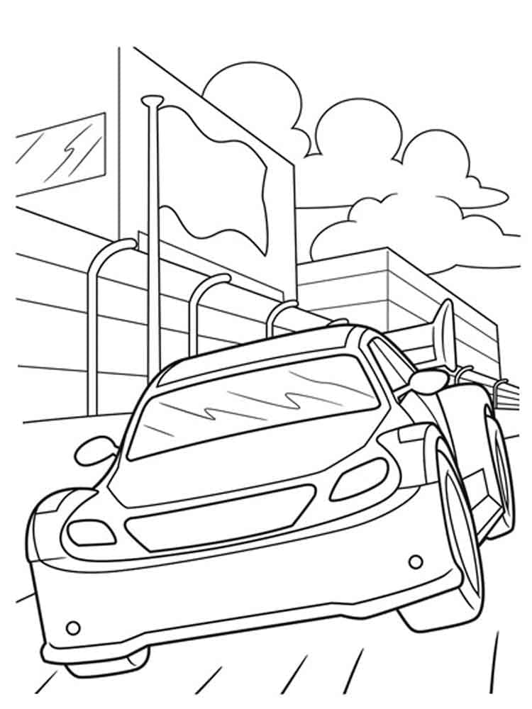 Race Car Coloring Pages for Kids 56