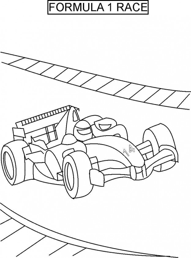 Race Car Coloring Pages for Kids 67