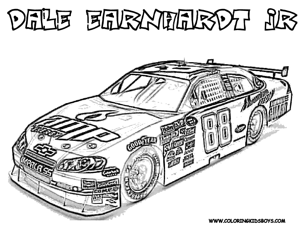 Race Car Coloring Pages for Kids 68