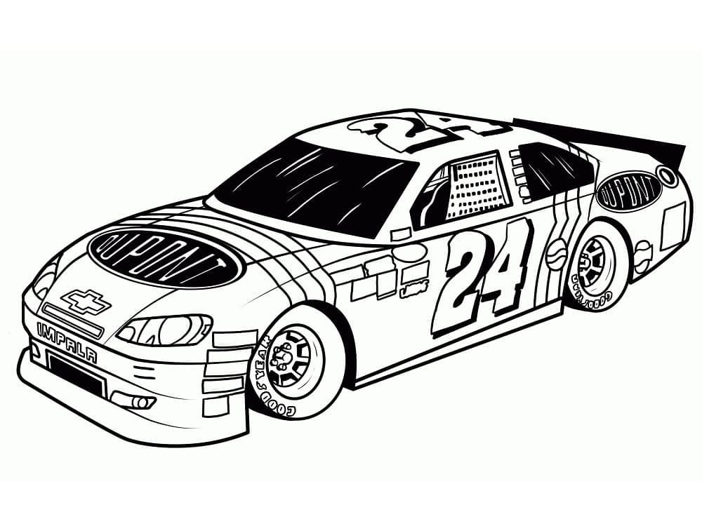 Race Car Coloring Pages for Kids 69