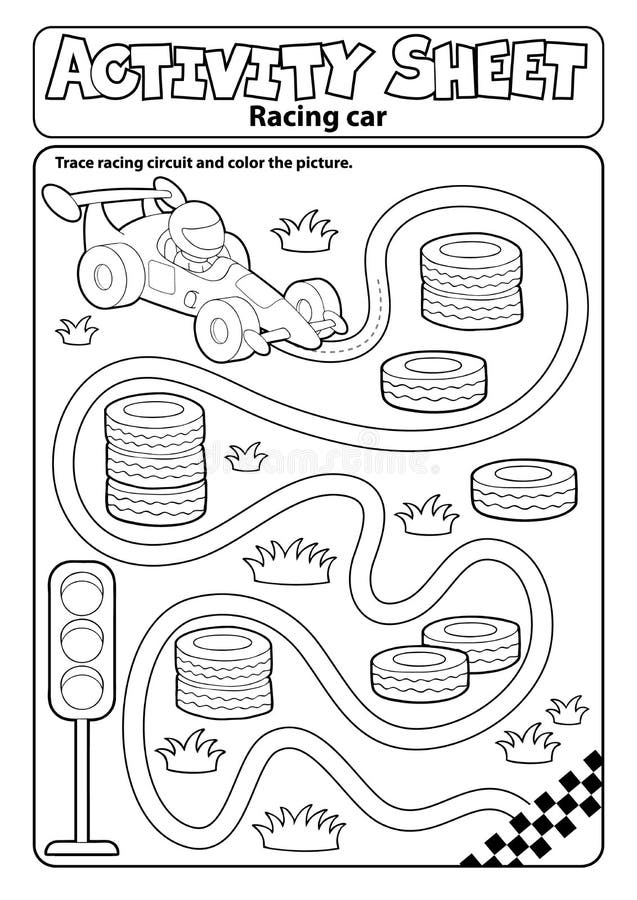 Race Car Coloring Pages for Kids 7