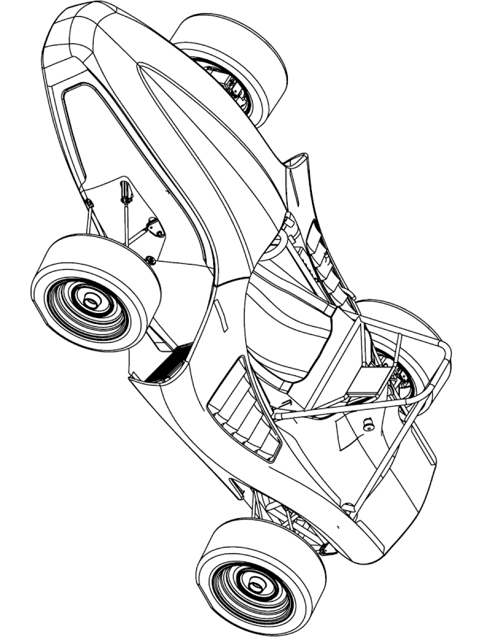 Race Car Coloring Pages for Kids 73