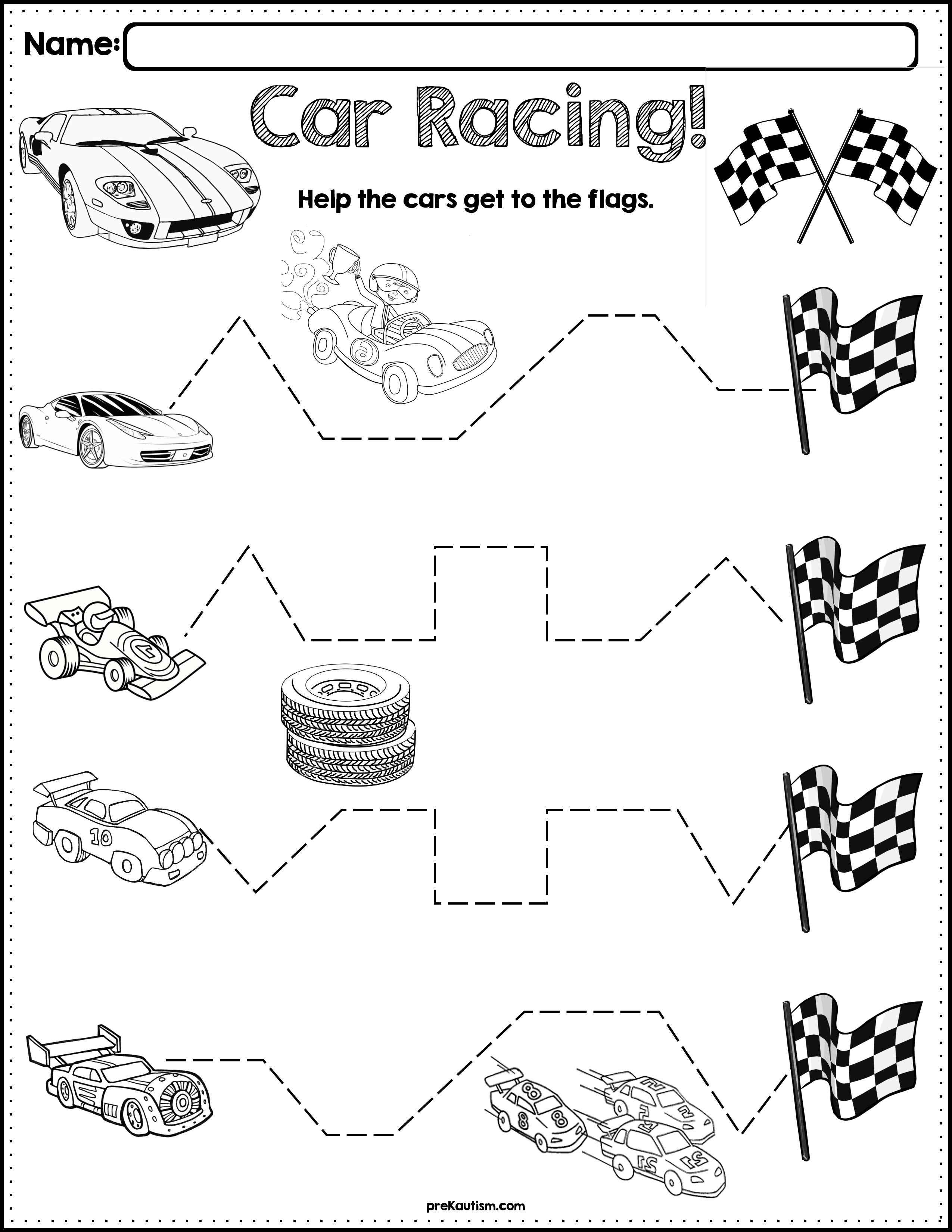 Race Car Coloring Pages for Kids 80