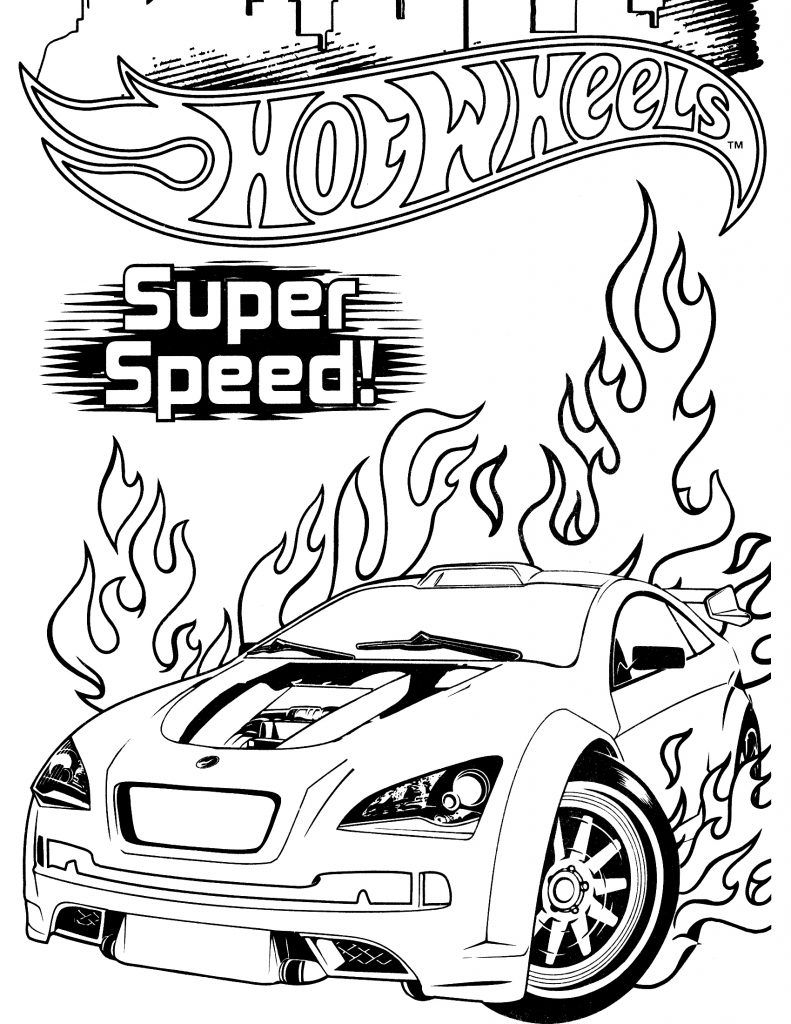 Race Car Coloring Pages for Kids 9