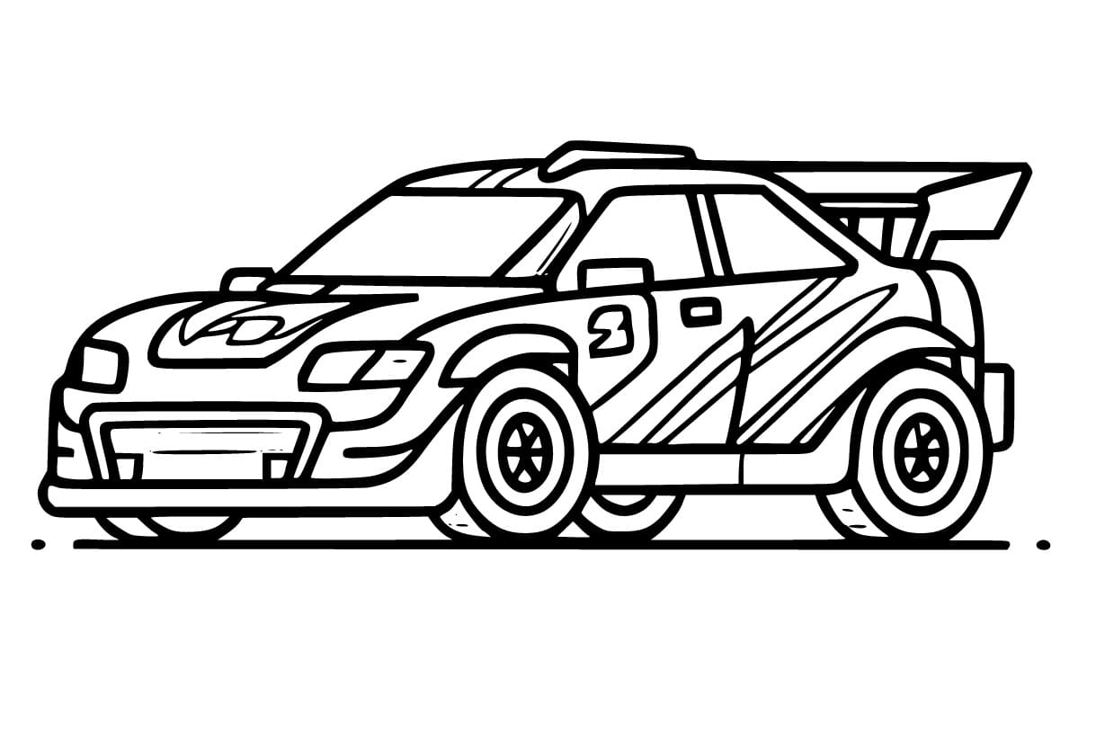 Race Car Coloring Pages for Kids 93