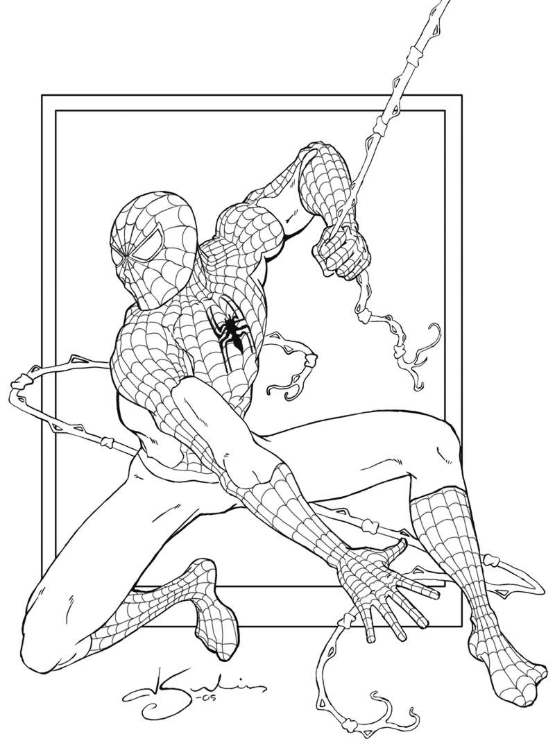 Spiderman Coloring Pages Free Printable 103