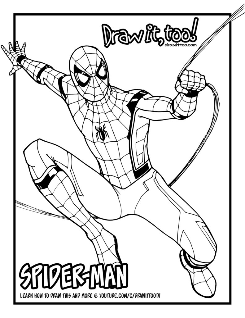 Spiderman Coloring Pages Free Printable 108