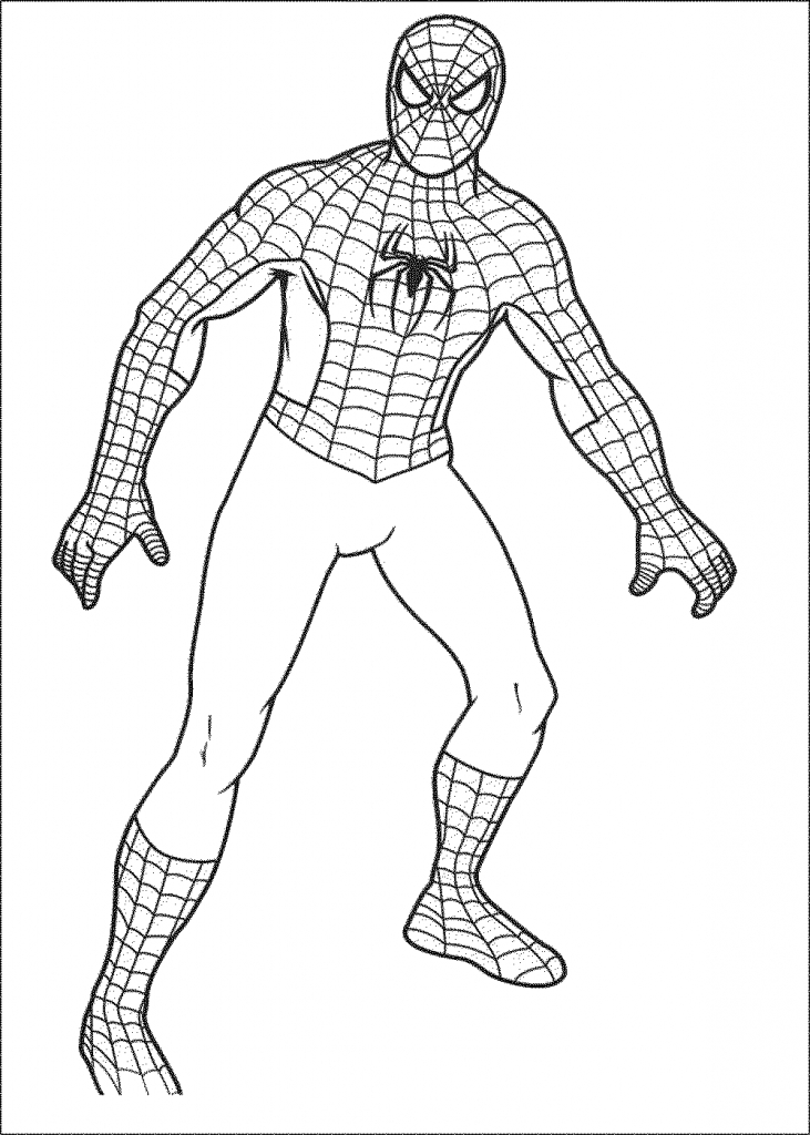 Spiderman Coloring Pages Free Printable 11