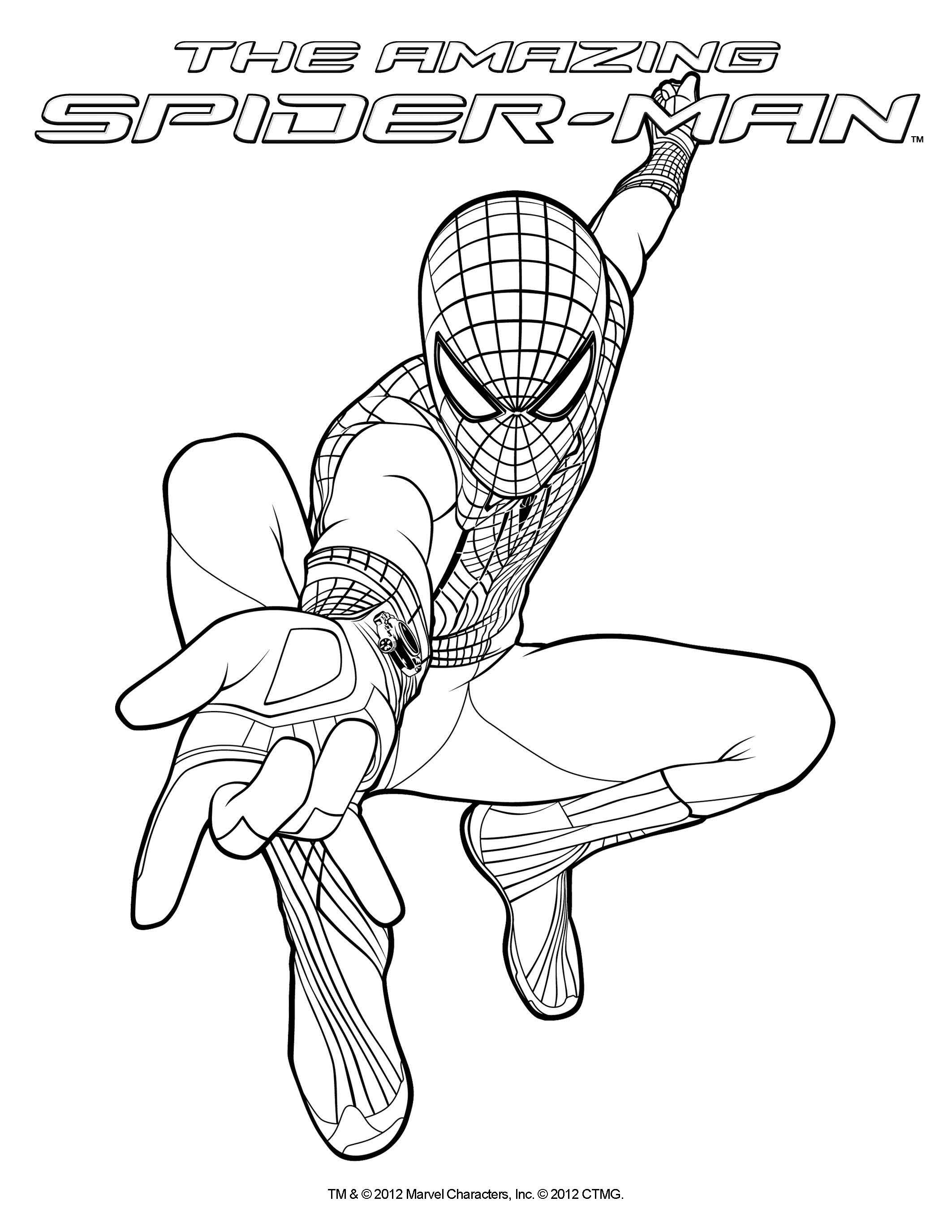 Spiderman Coloring Pages Free Printable 111