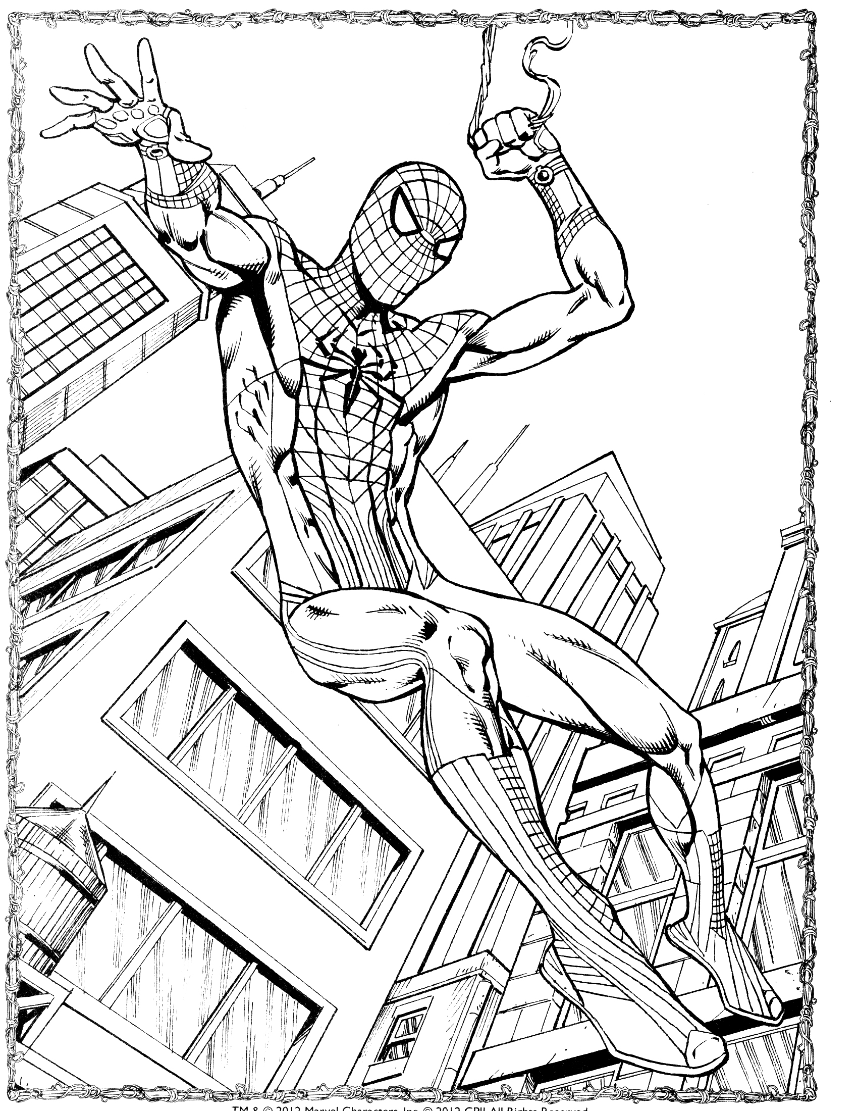 Spiderman Coloring Pages Free Printable 112