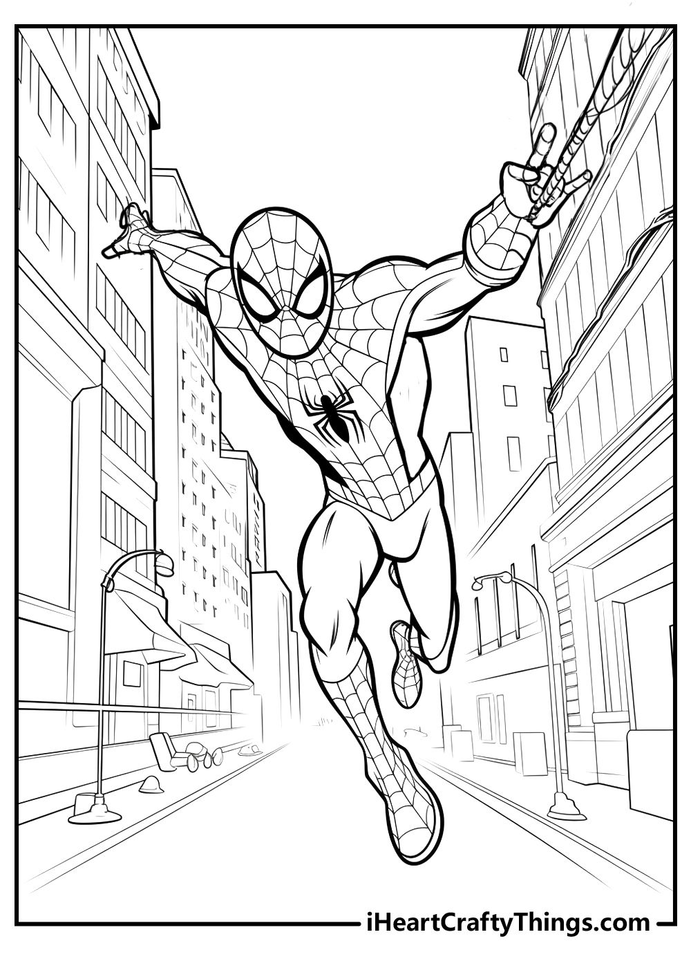 Spiderman Coloring Pages Free Printable 115