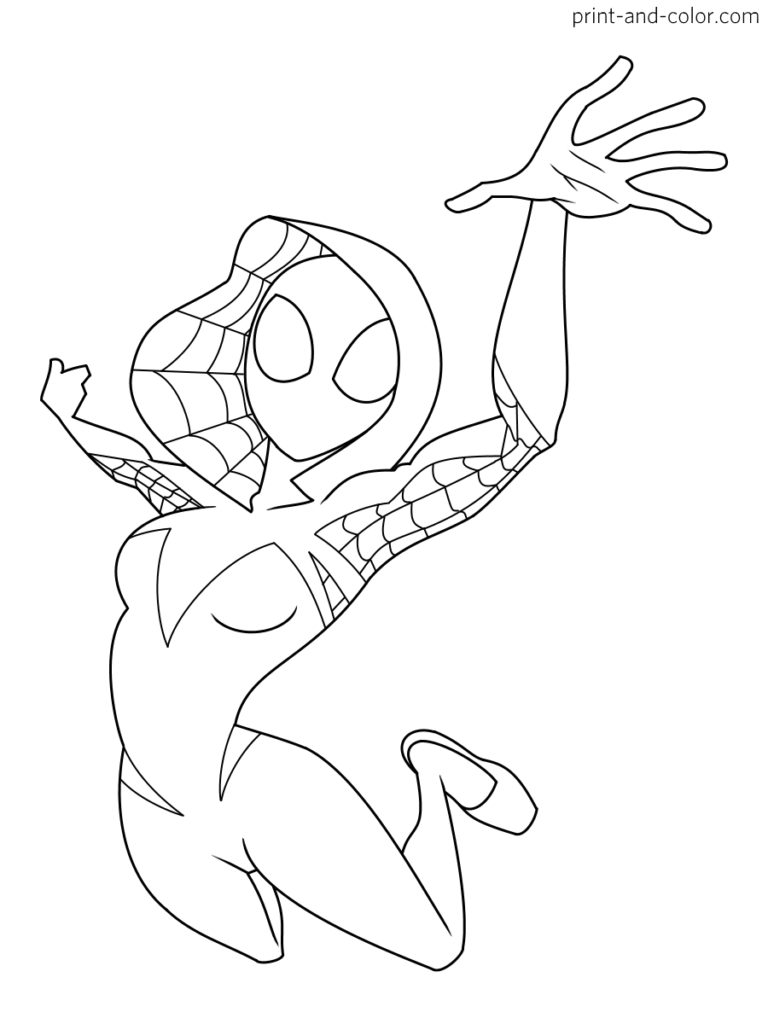 Spiderman Coloring Pages Free Printable 12