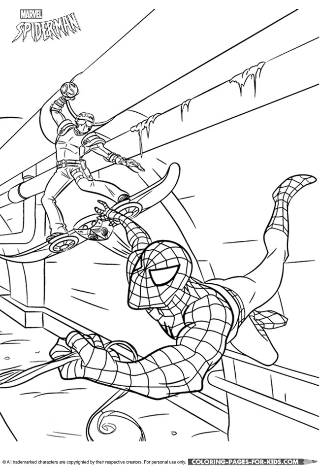 Spiderman Coloring Pages Free Printable 123