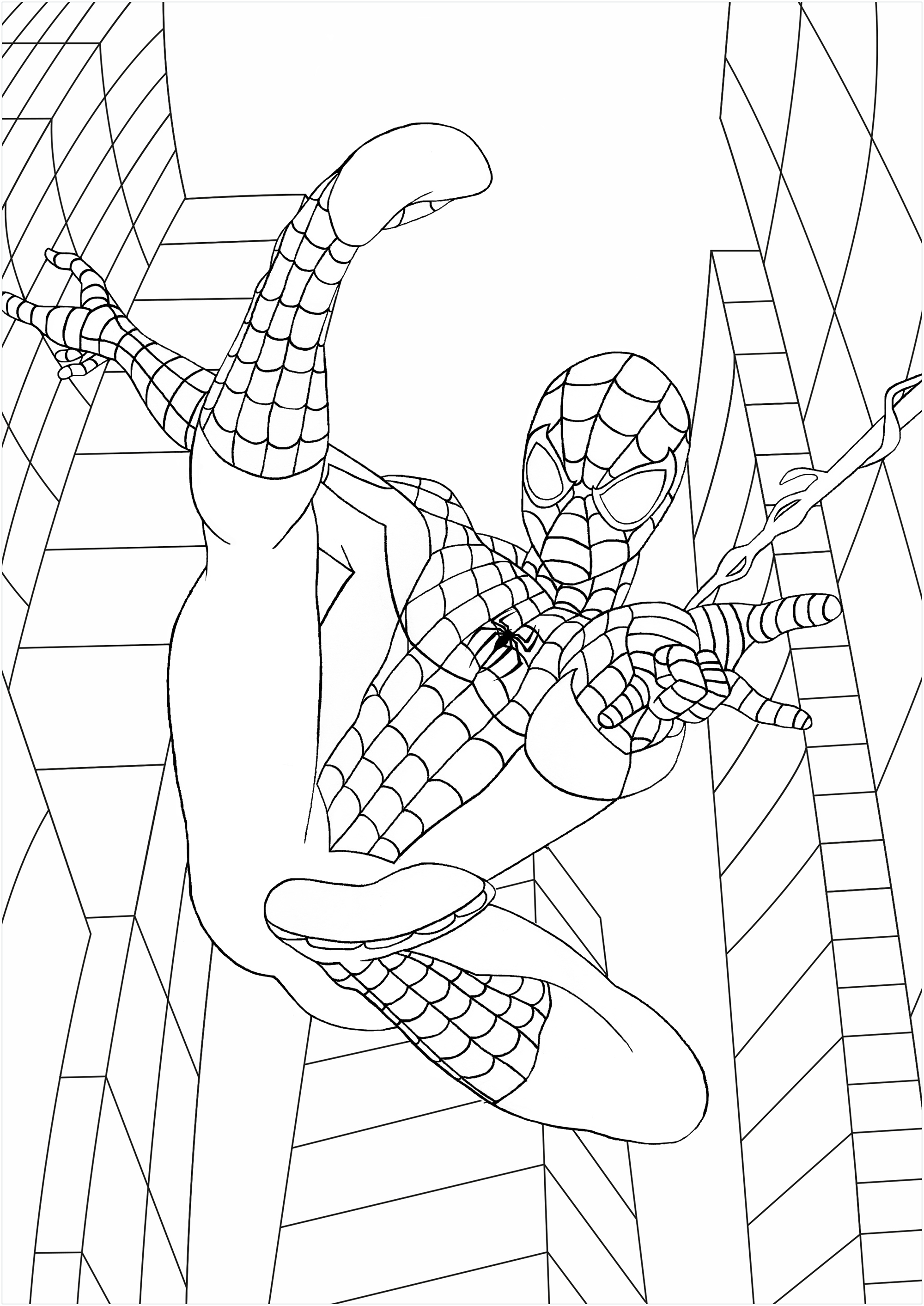 Spiderman Coloring Pages Free Printable 139