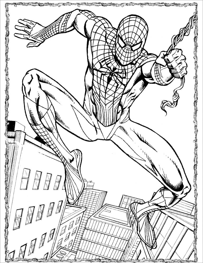 Spiderman Coloring Pages Free Printable 14