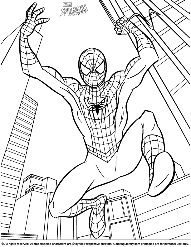 Spiderman Coloring Pages Free Printable 152