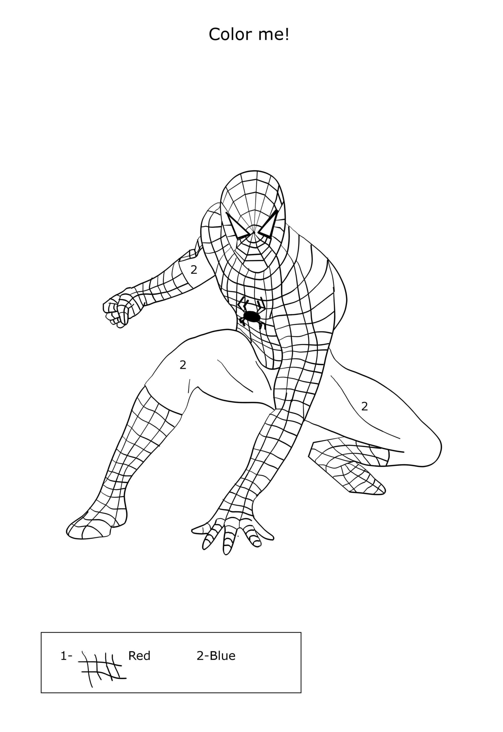 Spiderman Coloring Pages Free Printable 154