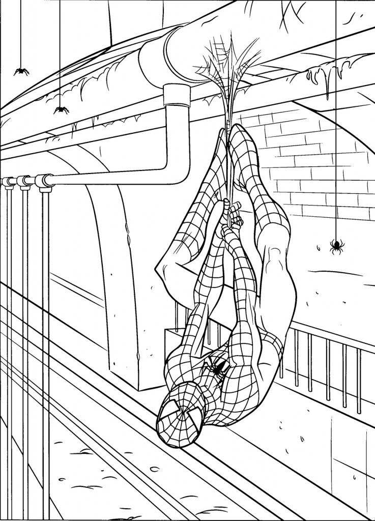 Spiderman Coloring Pages Free Printable 159