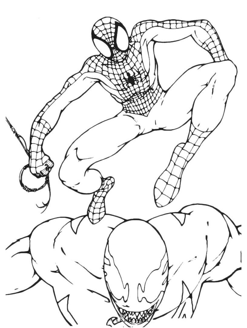 Spiderman Coloring Pages Free Printable 160