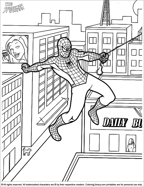 Spiderman Coloring Pages Free Printable 168