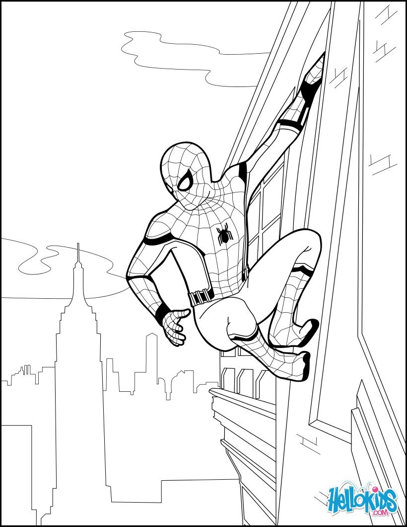 Spiderman Coloring Pages Free Printable 170