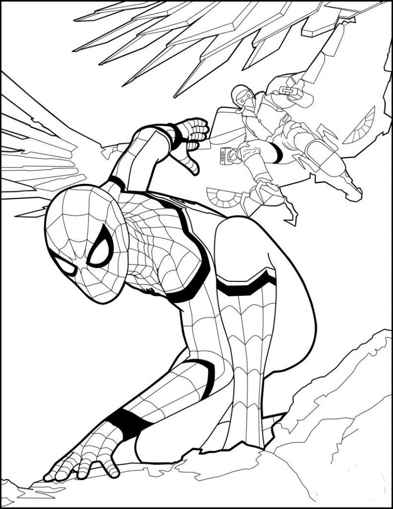 Spiderman Coloring Pages Free Printable 172