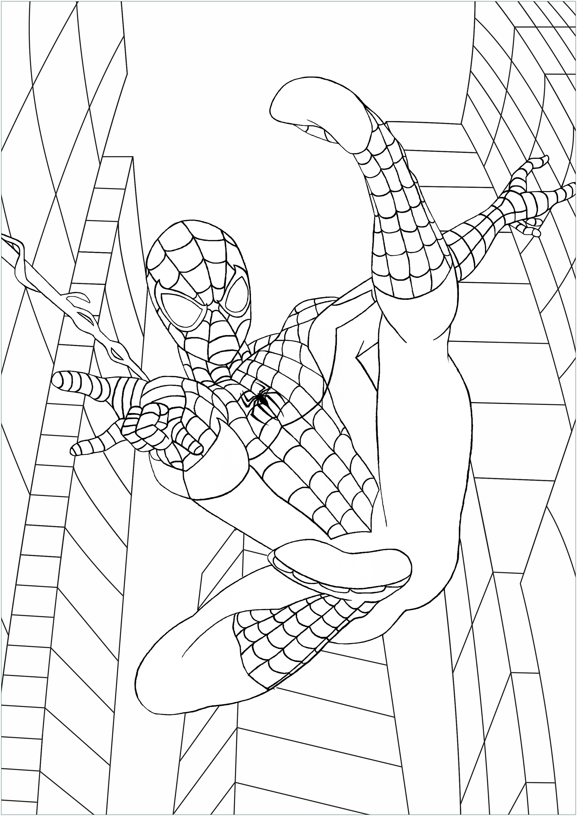 Spiderman Coloring Pages Free Printable 18