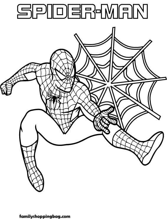 Spiderman Coloring Pages Free Printable 182