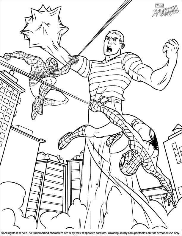 Spiderman Coloring Pages Free Printable 185