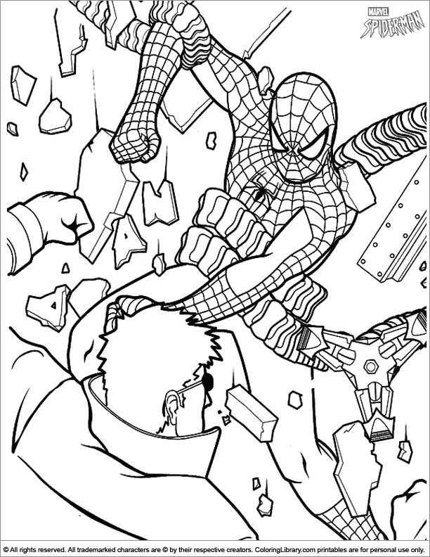 Spiderman Coloring Pages Free Printable 189