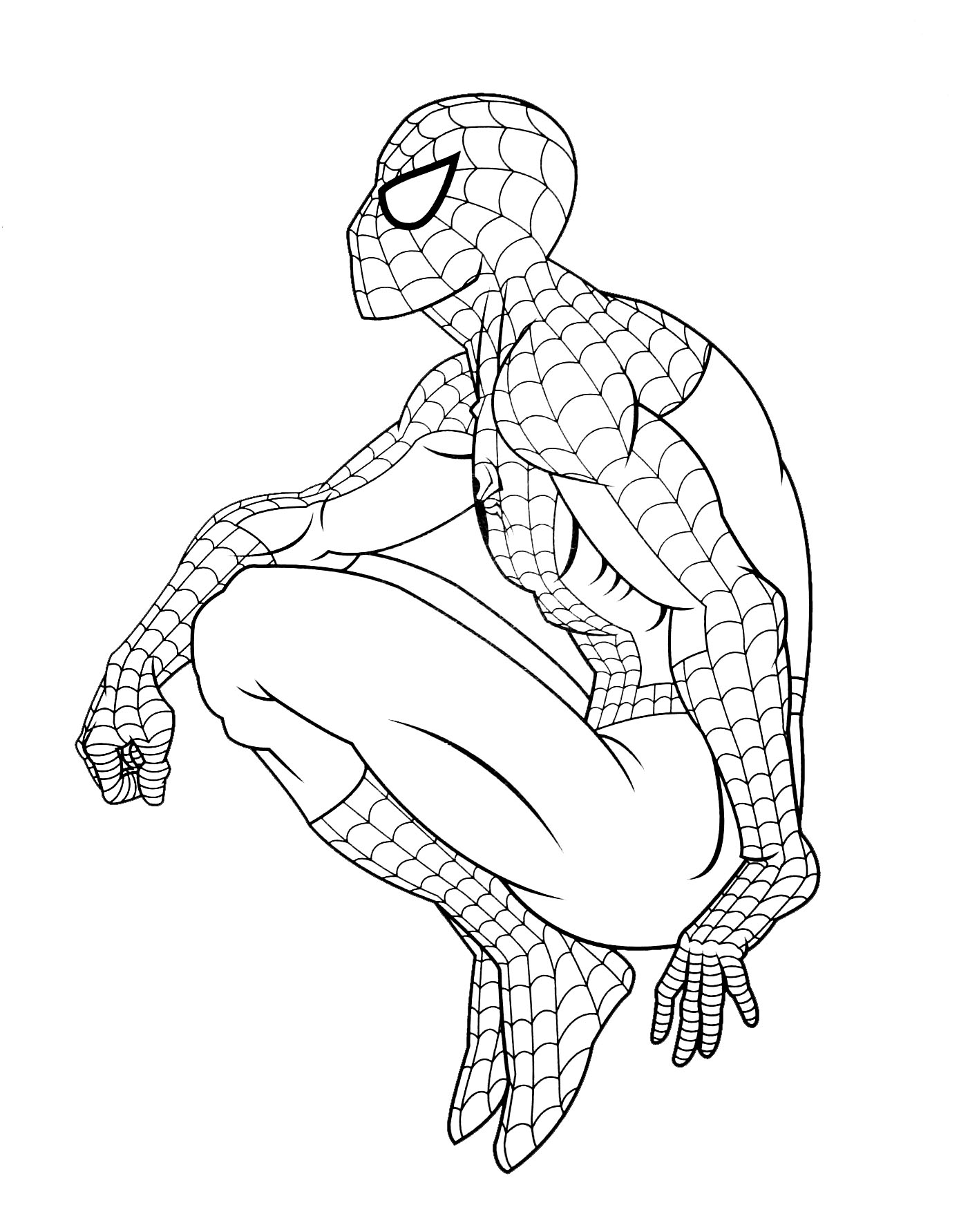 Spiderman Coloring Pages Free Printable 19