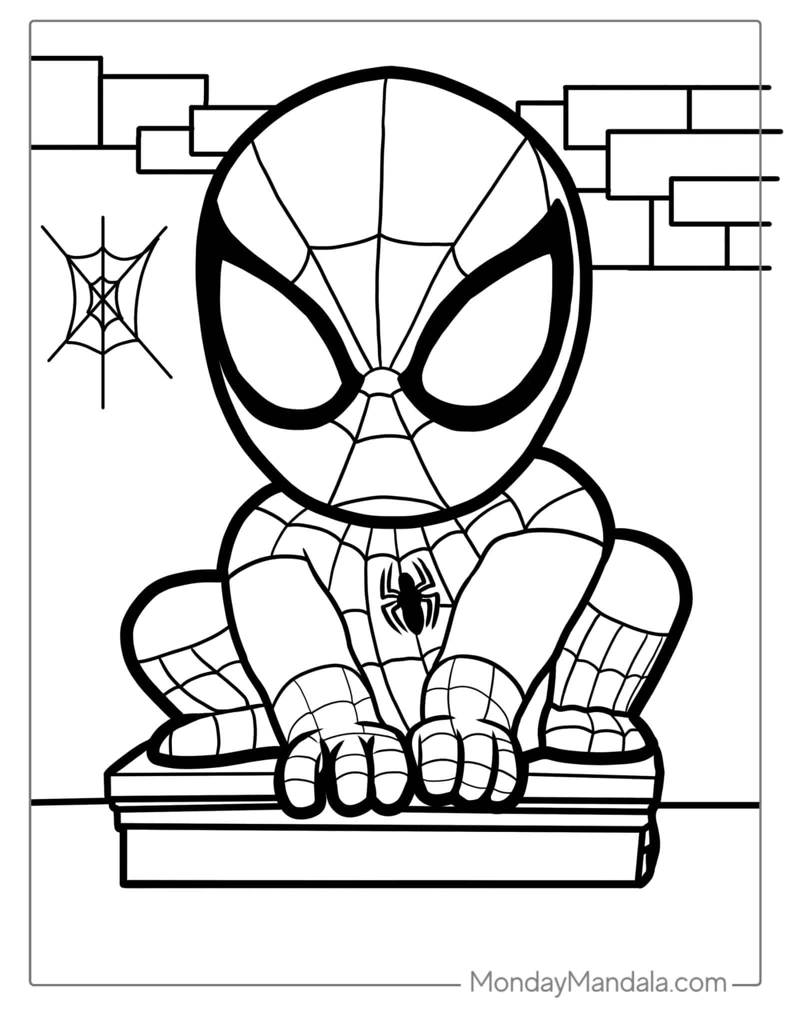 Spiderman Coloring Pages Free Printable 2