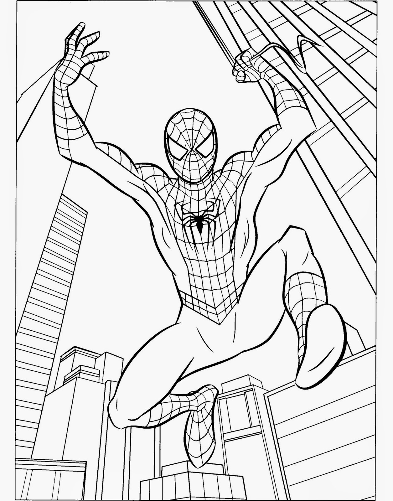 Spiderman Coloring Pages Free Printable 21