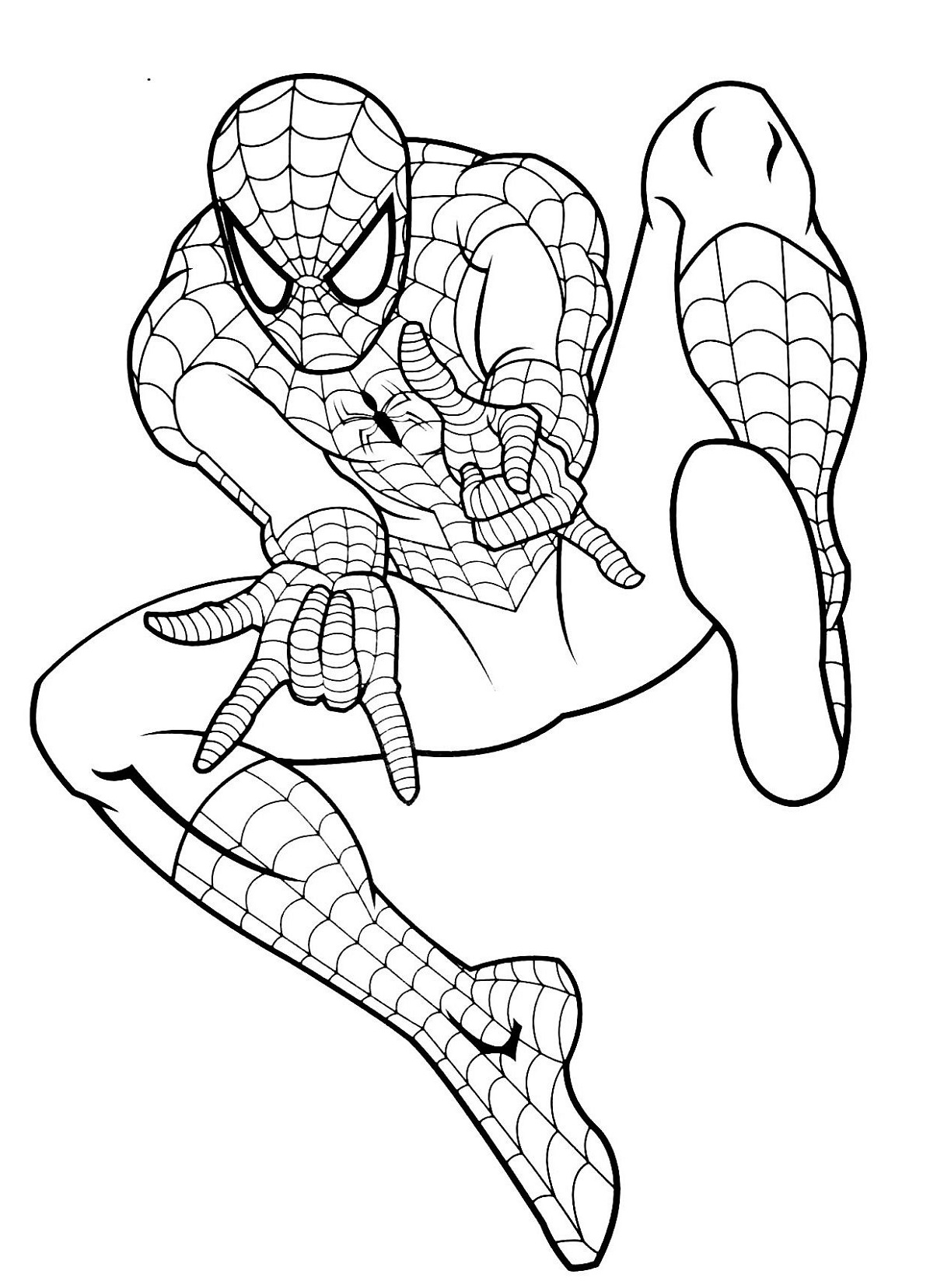 Spiderman Coloring Pages Free Printable 22