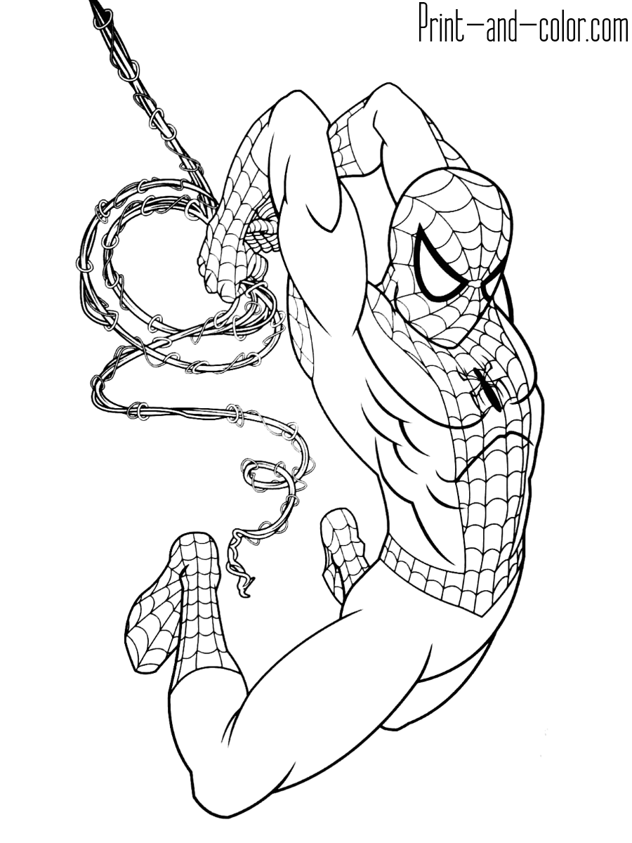 Spiderman Coloring Pages Free Printable 25