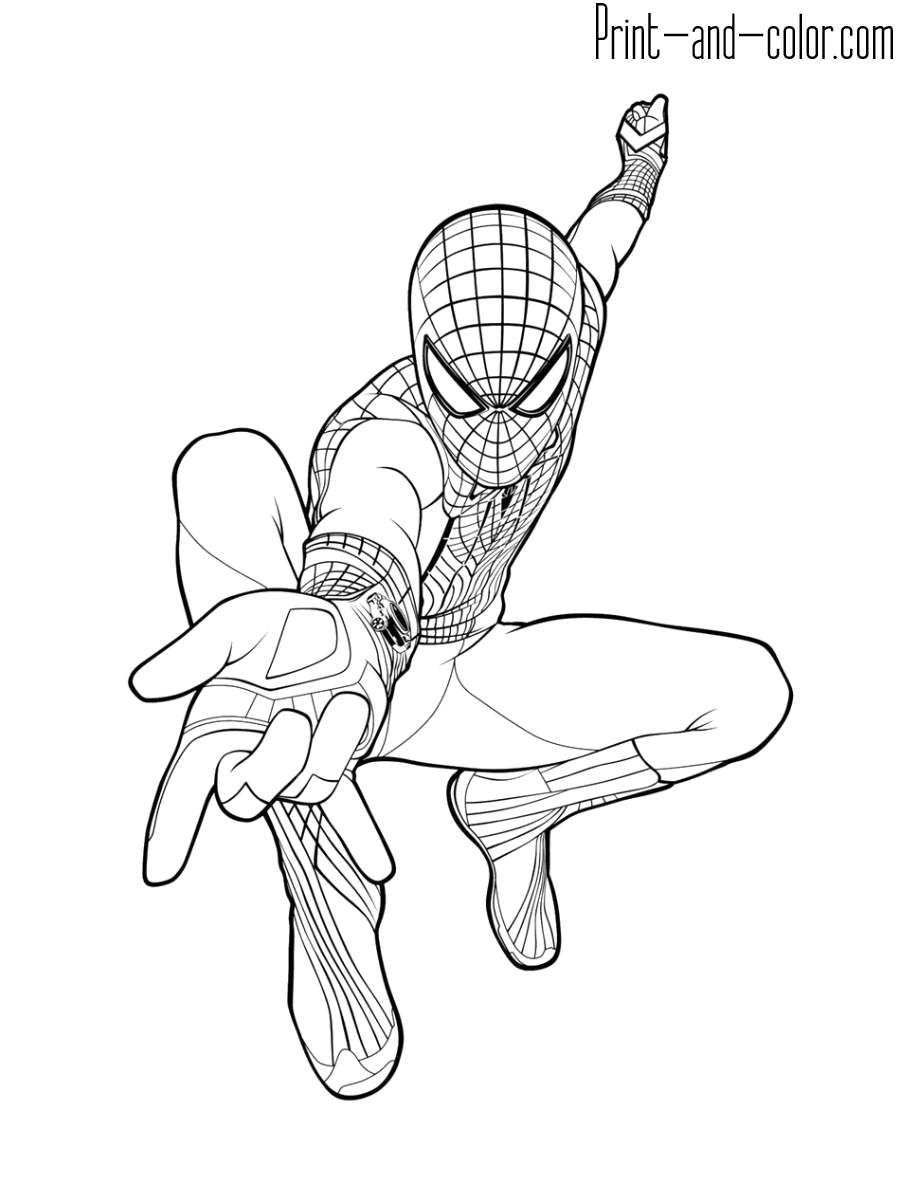 Spiderman Coloring Pages Free Printable 26