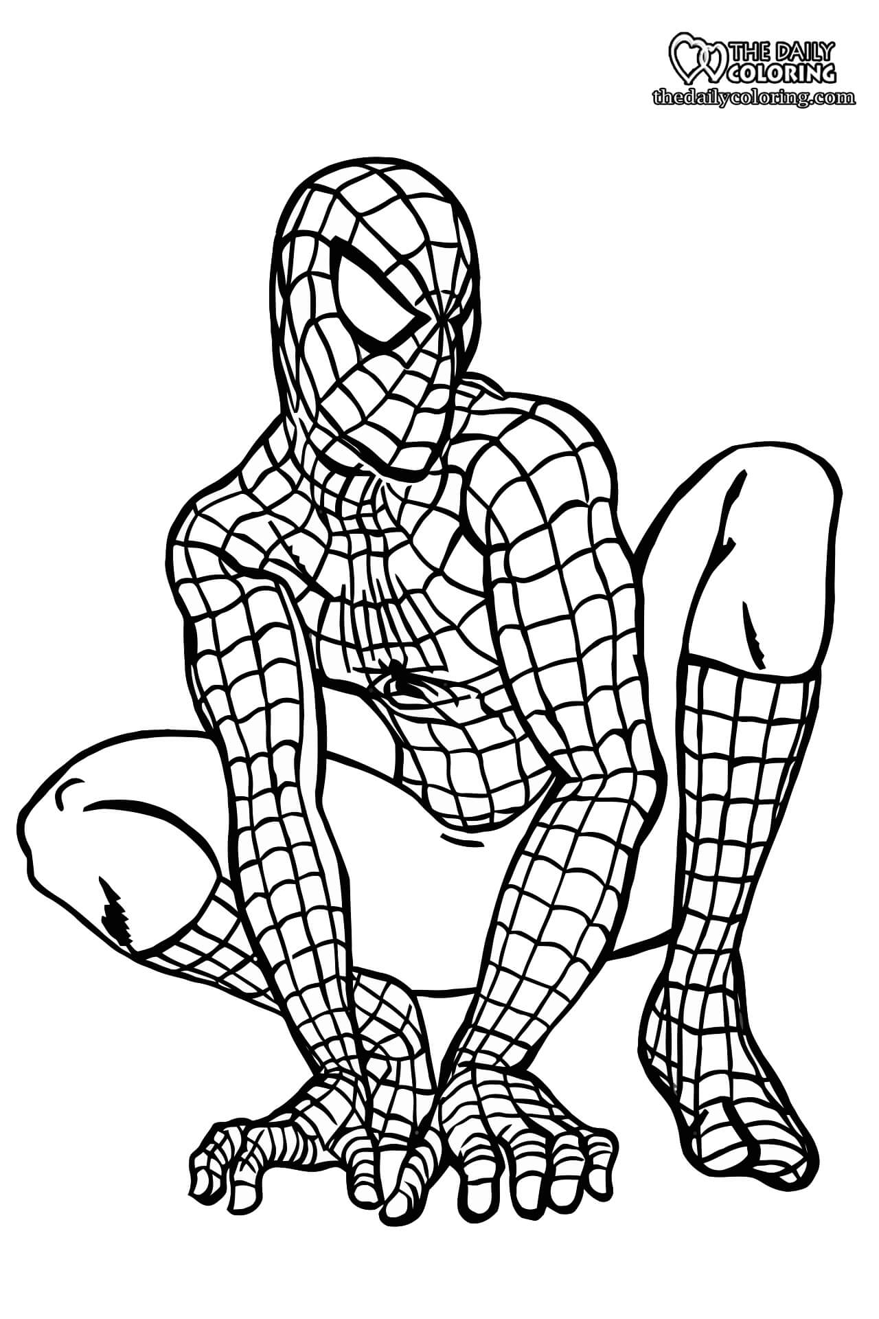 Spiderman Coloring Pages Free Printable 3