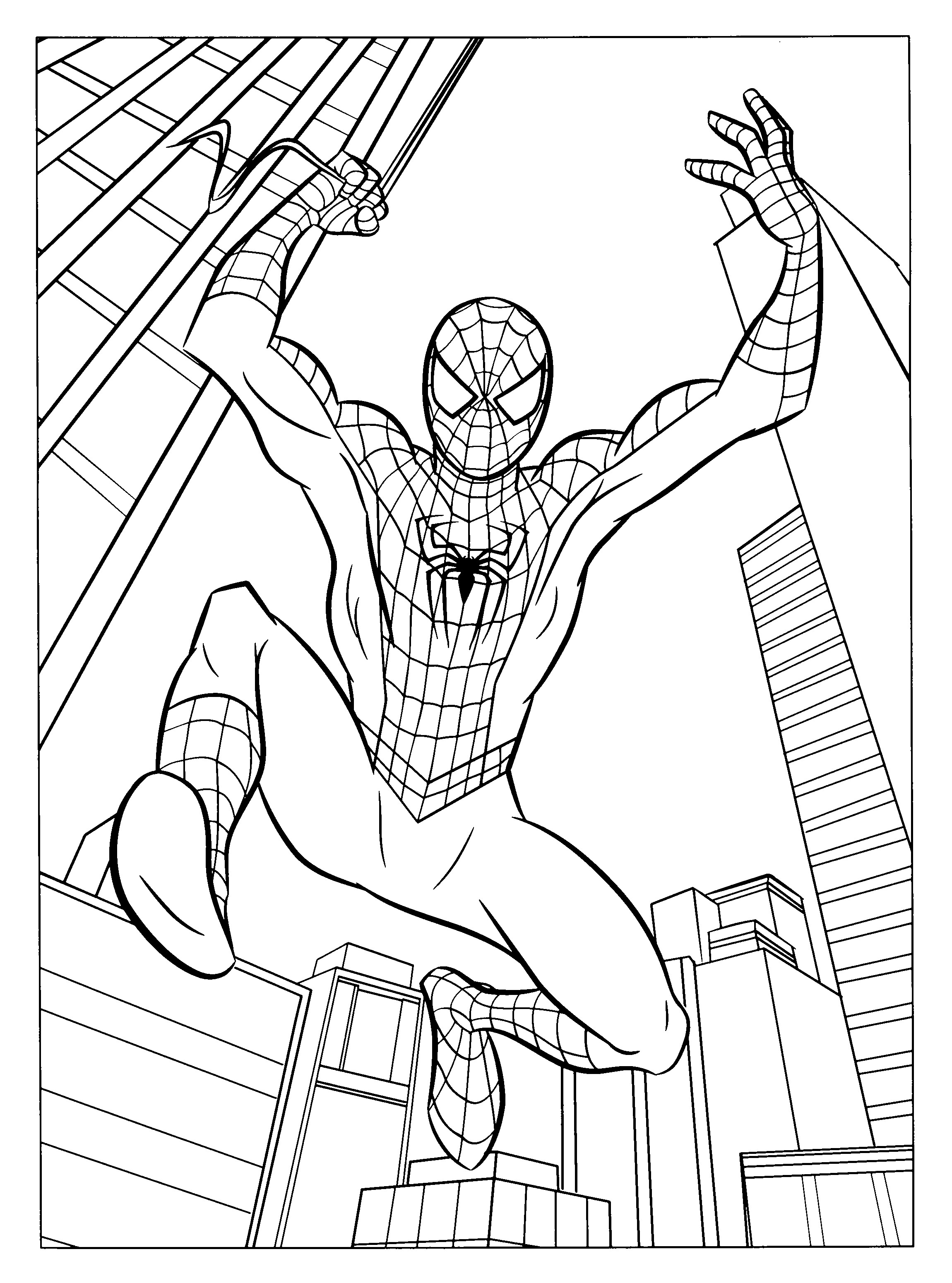 Spiderman Coloring Pages Free Printable 31