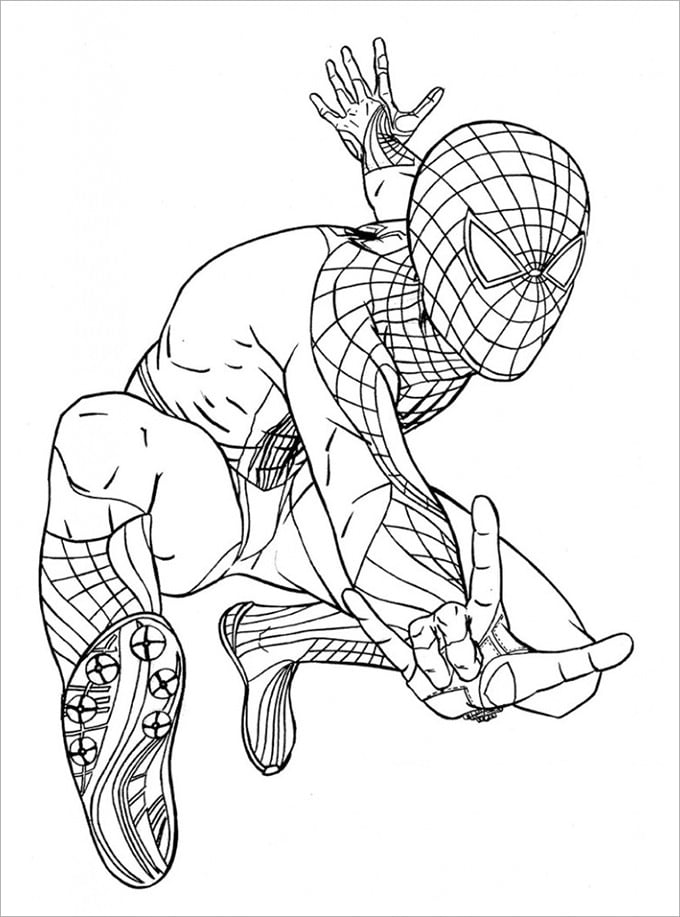 Spiderman Coloring Pages Free Printable 33