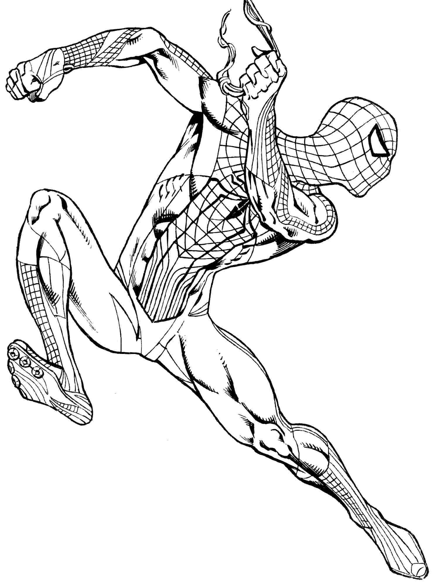 Spiderman Coloring Pages Free Printable 35