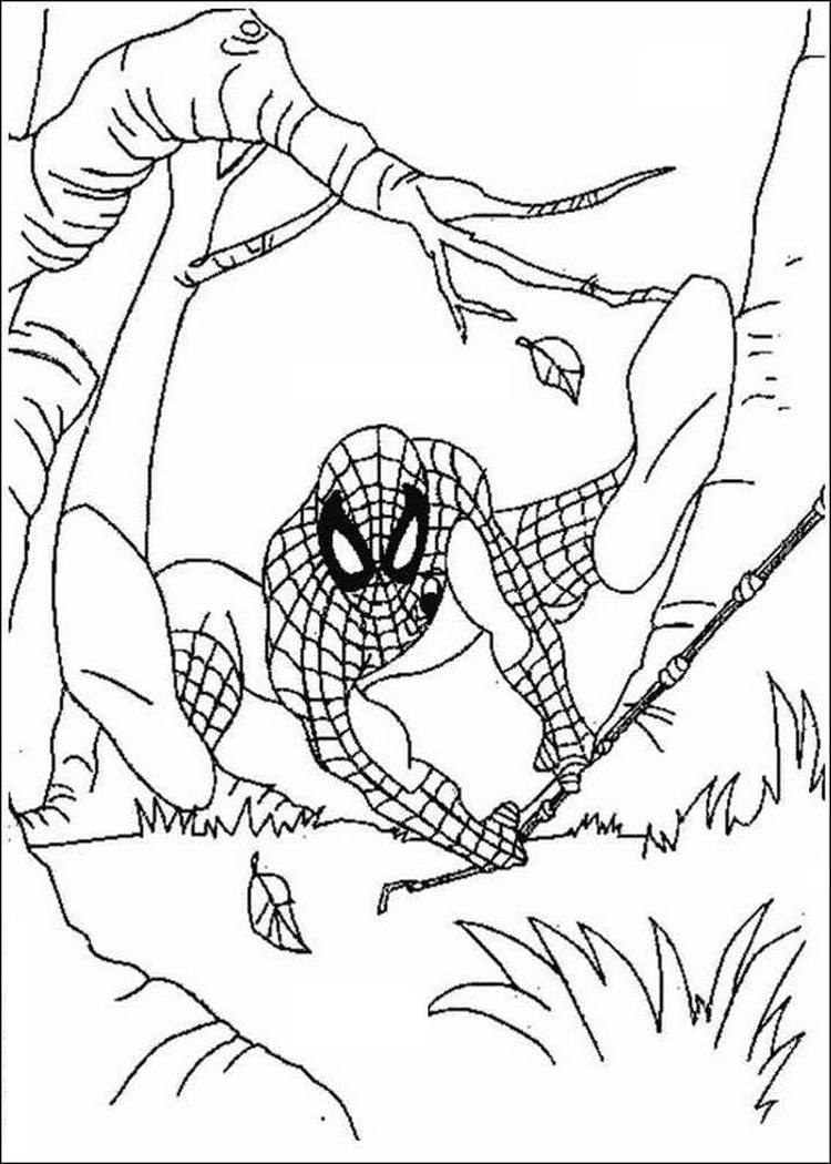 Spiderman Coloring Pages Free Printable 37