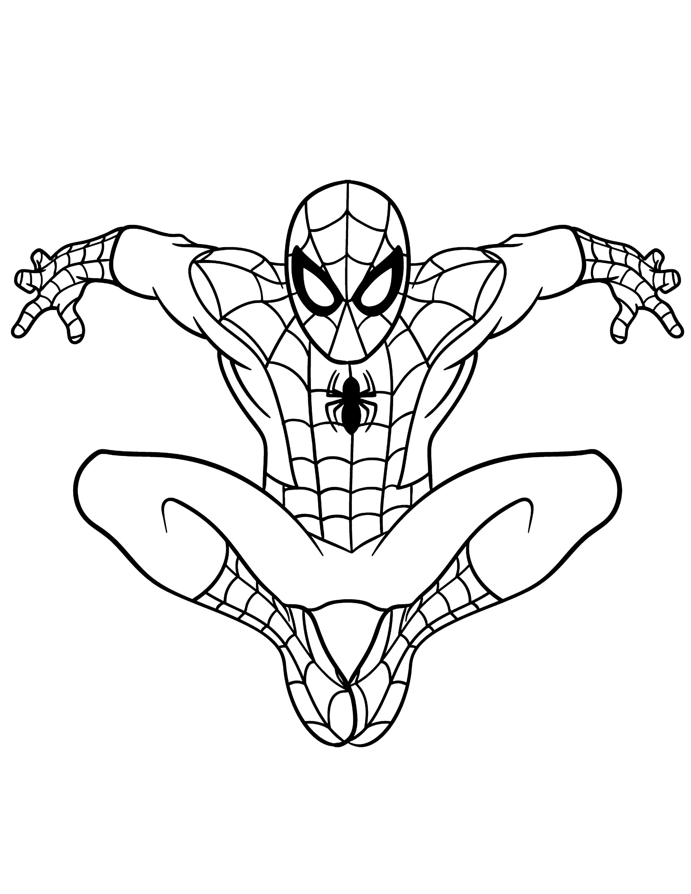 Spiderman Coloring Pages Free Printable 4