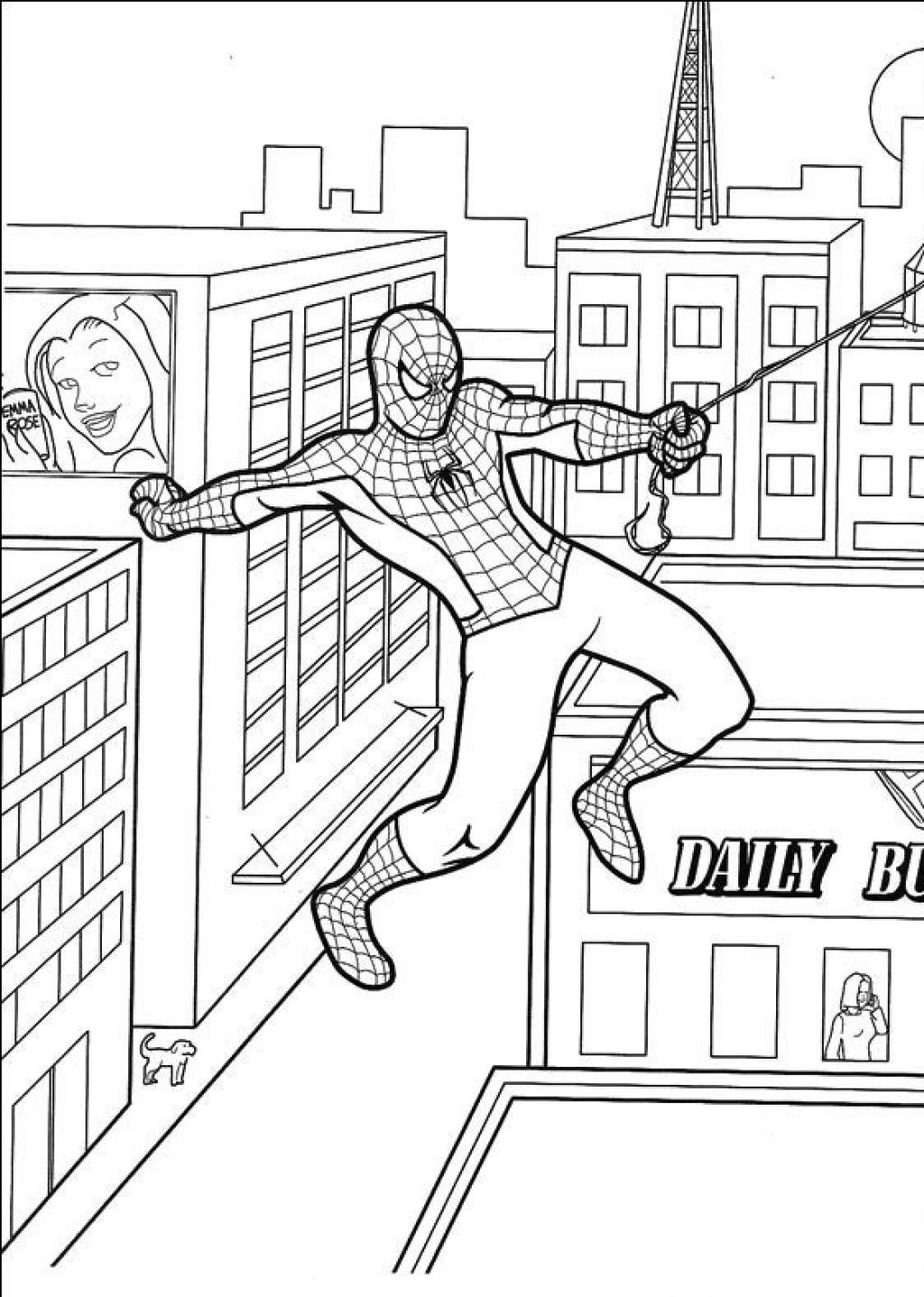 Spiderman Coloring Pages Free Printable 44