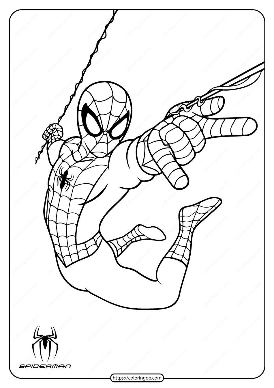 Spiderman Coloring Pages Free Printable 46