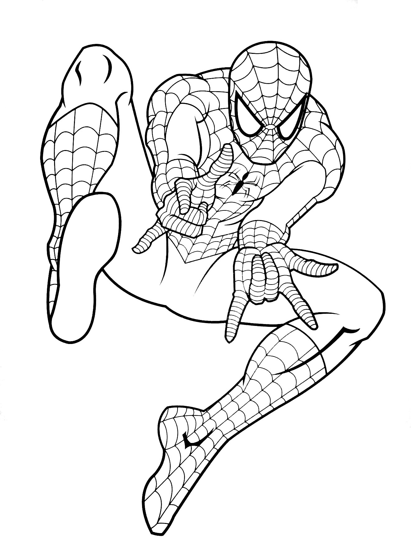 Spiderman Coloring Pages Free Printable 5