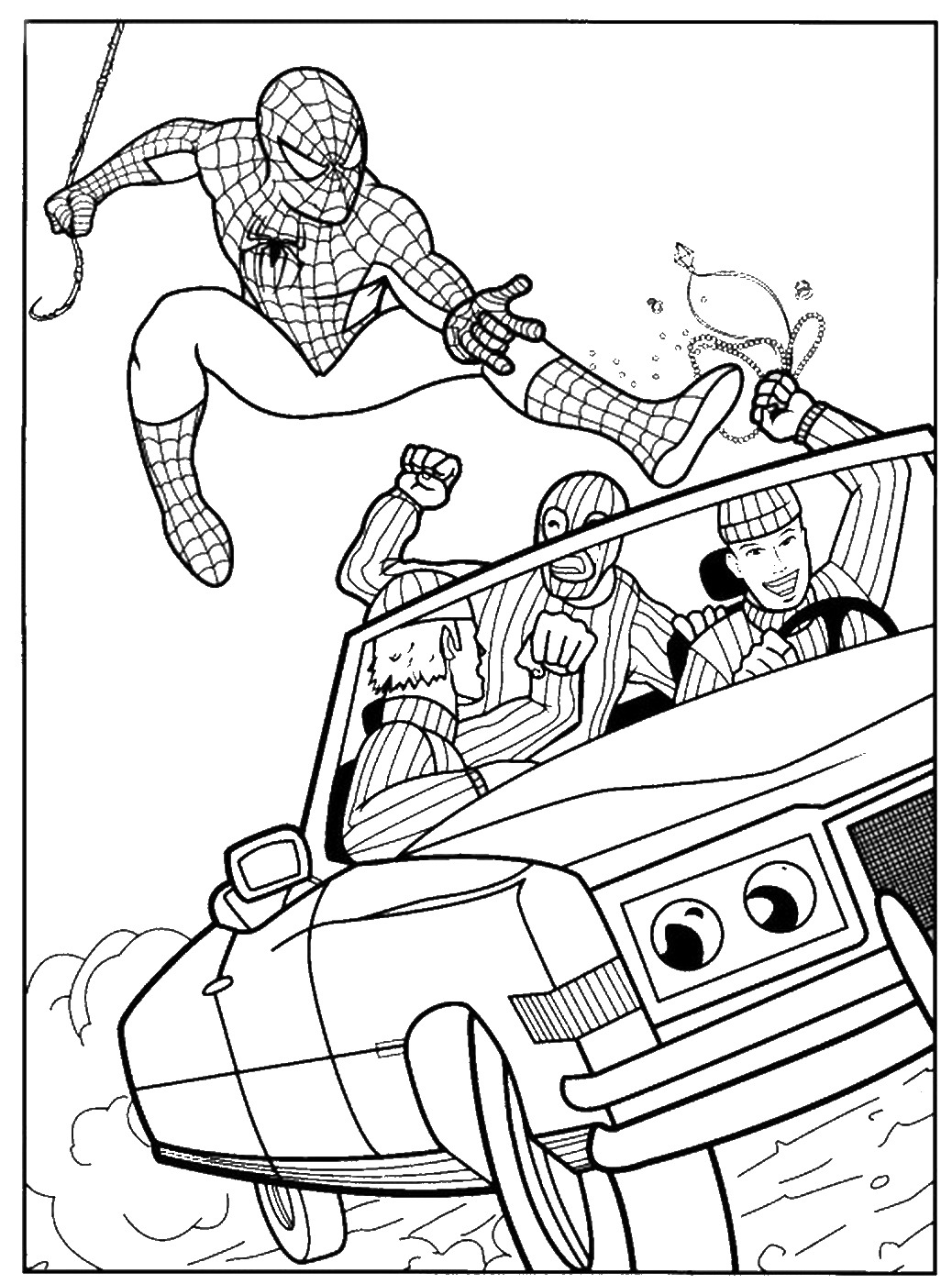 Spiderman Coloring Pages Free Printable 7