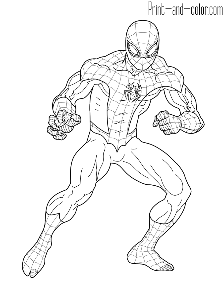 Spiderman Coloring Pages Free Printable 72