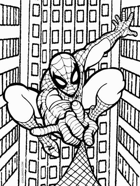 Spiderman Coloring Pages Free Printable 80