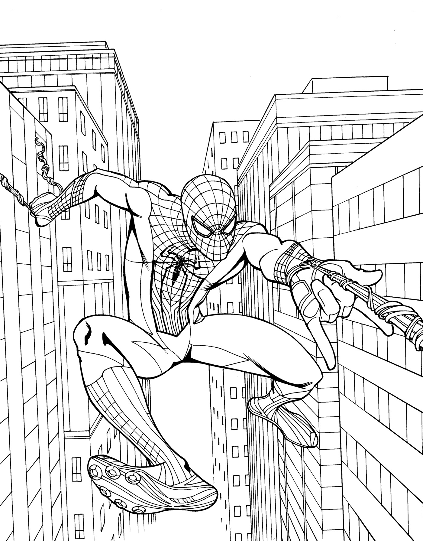 Spiderman Coloring Pages Free Printable 85